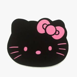 Black Hello kitty mouse pad